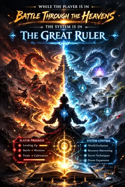 While the player is in Battle Through the Heavens, the system is in The Great Ruler